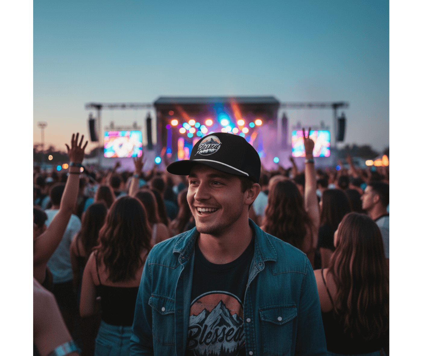 Blessed Christian baseball cap - faith-based hat for gratitude and positive mindset