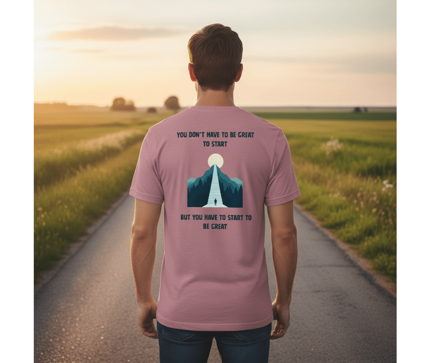 Motivational clothing for entrepreneurs - Start Before You're Ready achievement shirt