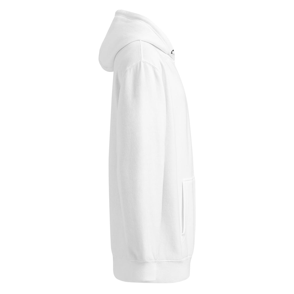 White hoodie on a white background
