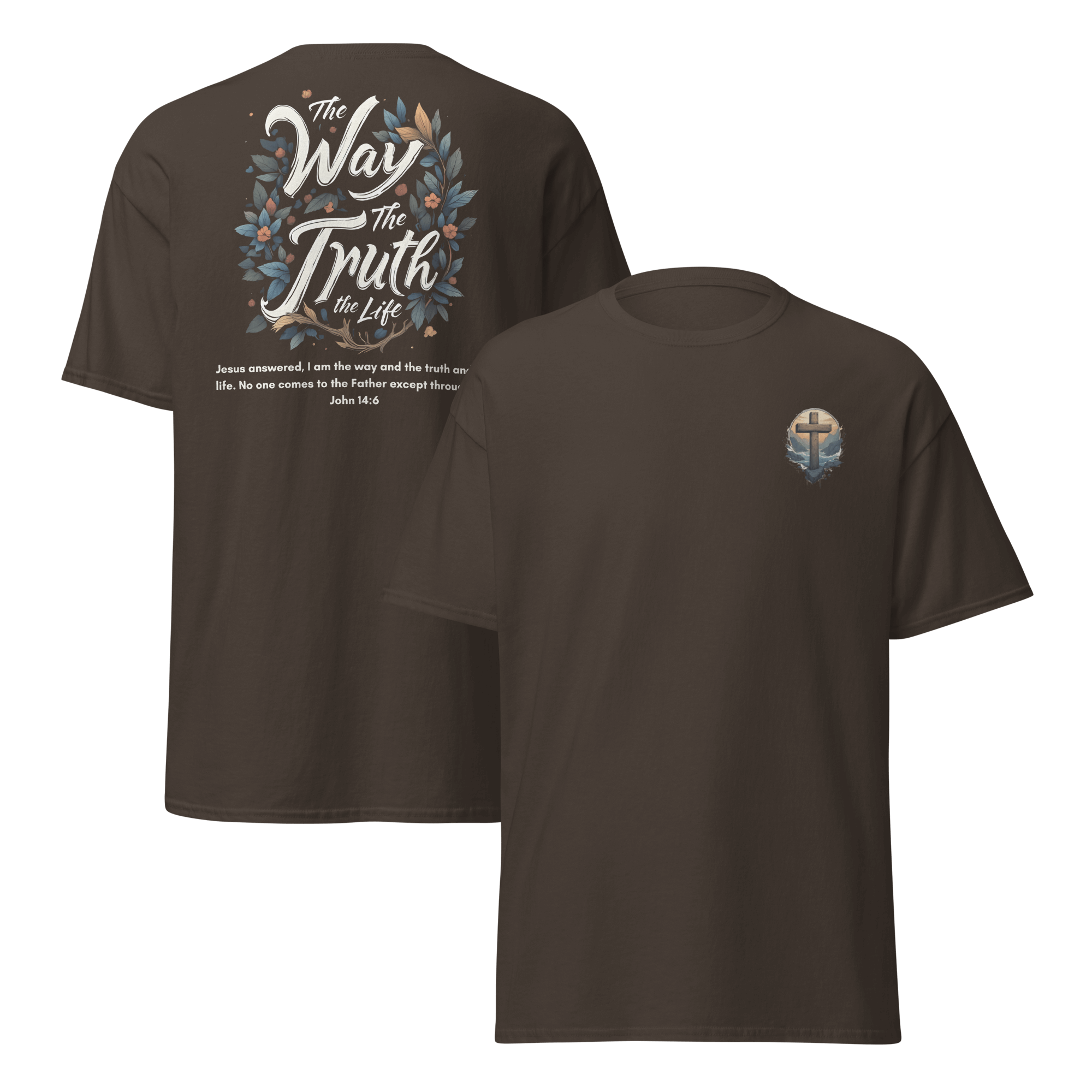 The Way, The Truth, The Life Christian T-Shirt inspired by John 14:6 – Jesus Bible Verse Faith Tee for Men & Women