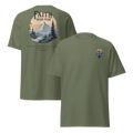 Military green Faith Over Fear courage shirt front and back view
