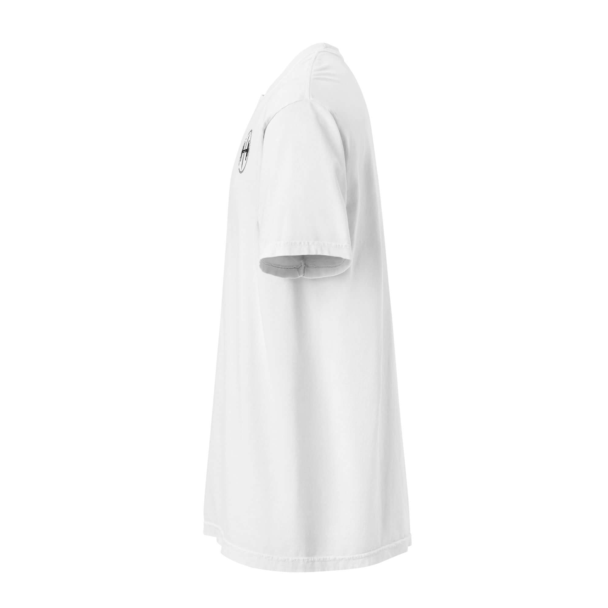 White t-shirt on a white background