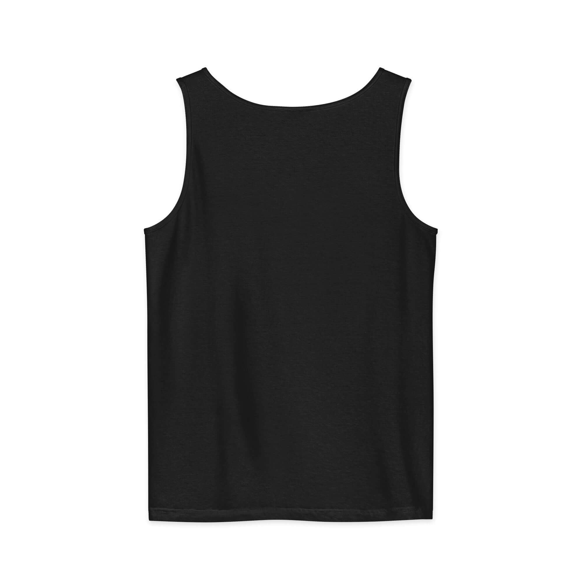 Black tank top on a white background
