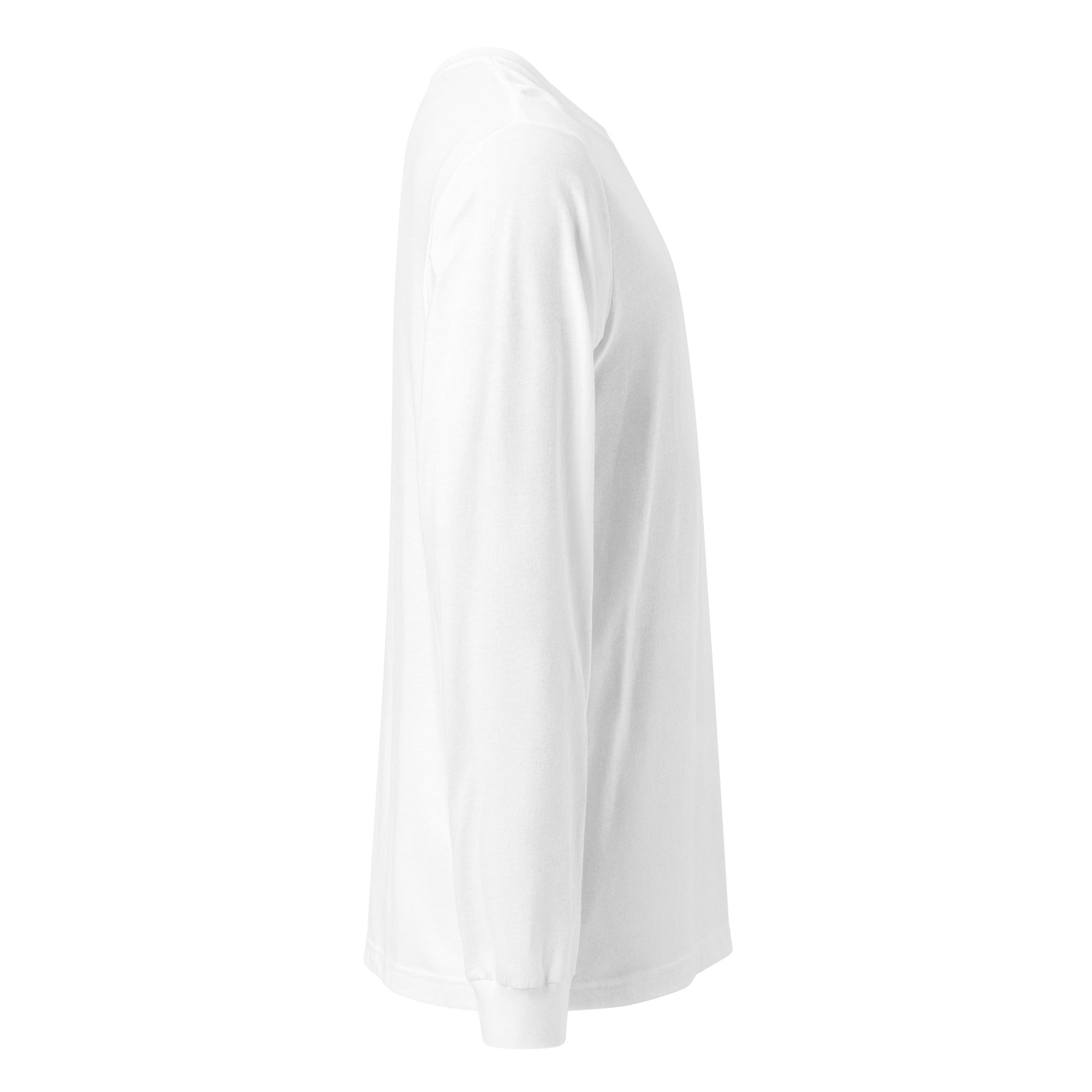 White long-sleeve shirt on a white background