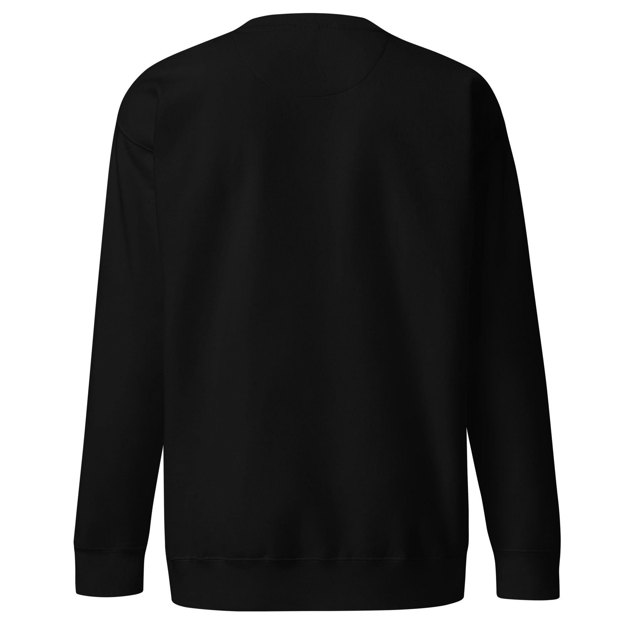 Black sweatshirt on a white background