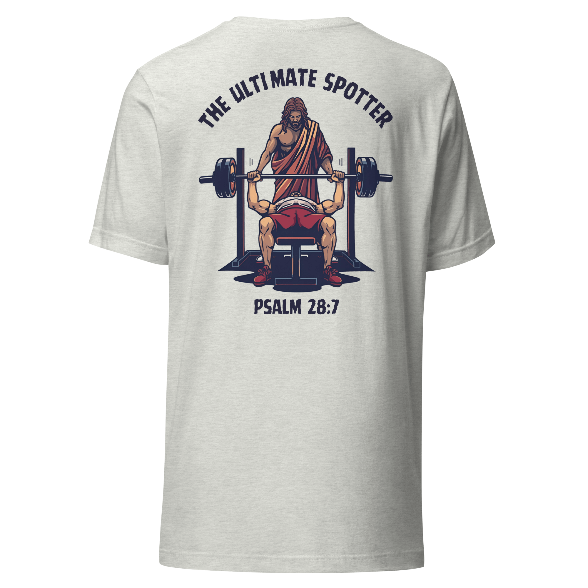 Ultimate Spotter Shirt – Men’s Christian Workout Tee with faith-inspired design for strength and confidence