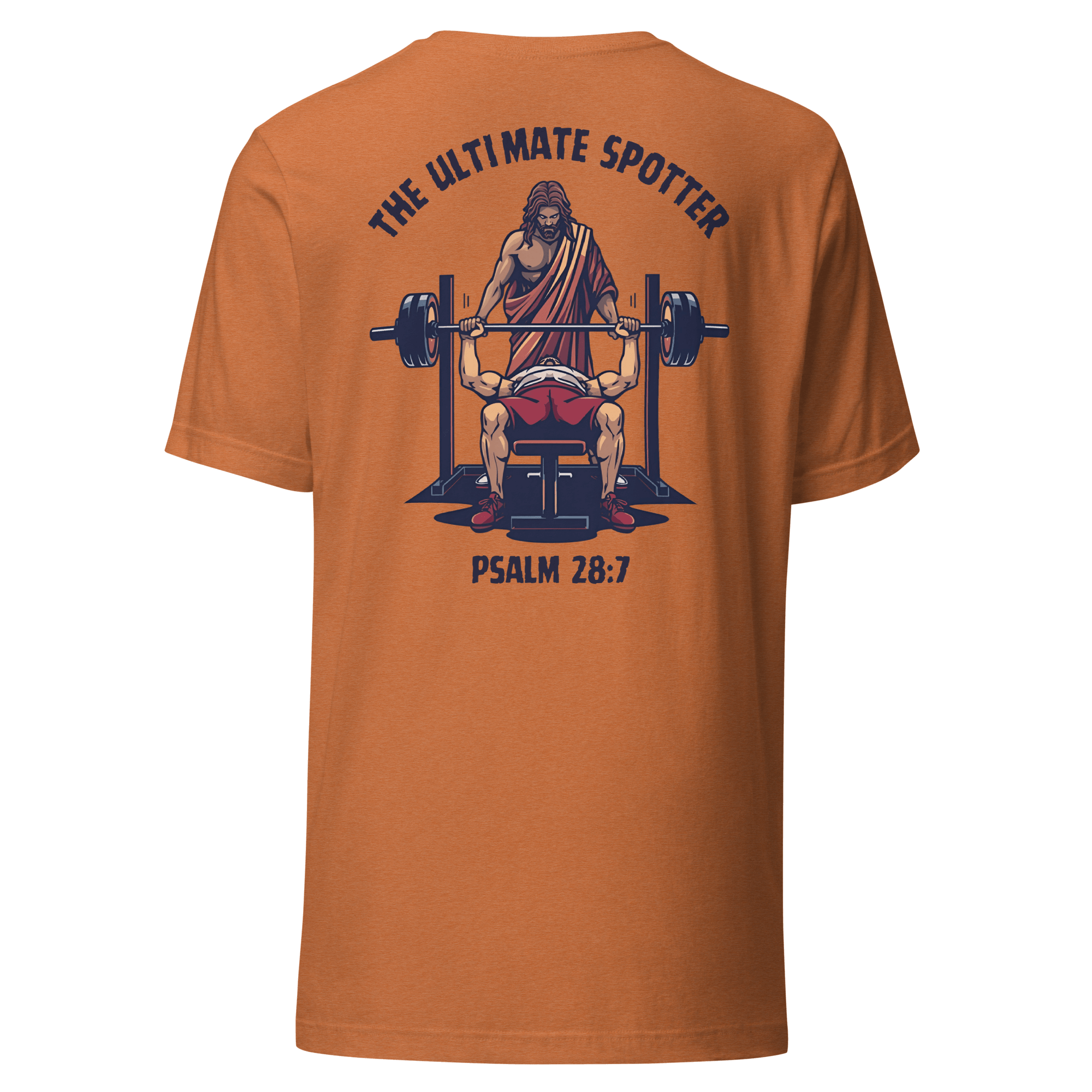 Ultimate Spotter Shirt – Men’s Christian Workout Tee with faith-inspired design for strength and confidence
