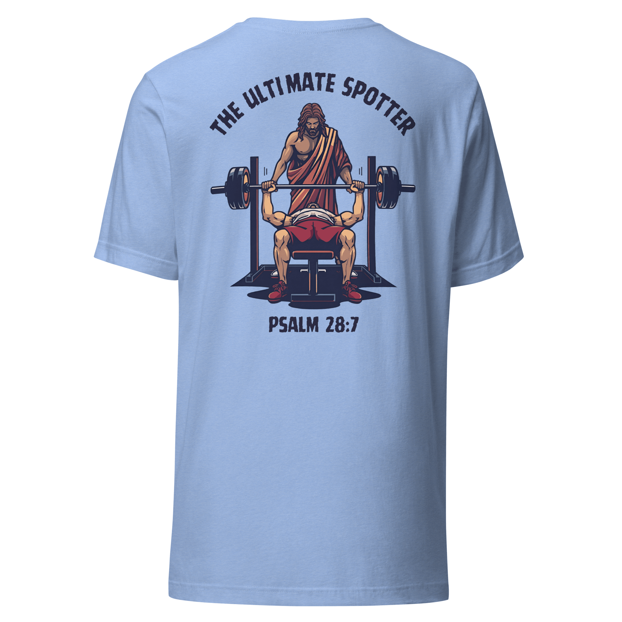 Ultimate Spotter Shirt – Men’s Christian Workout Tee with faith-inspired design for strength and confidence