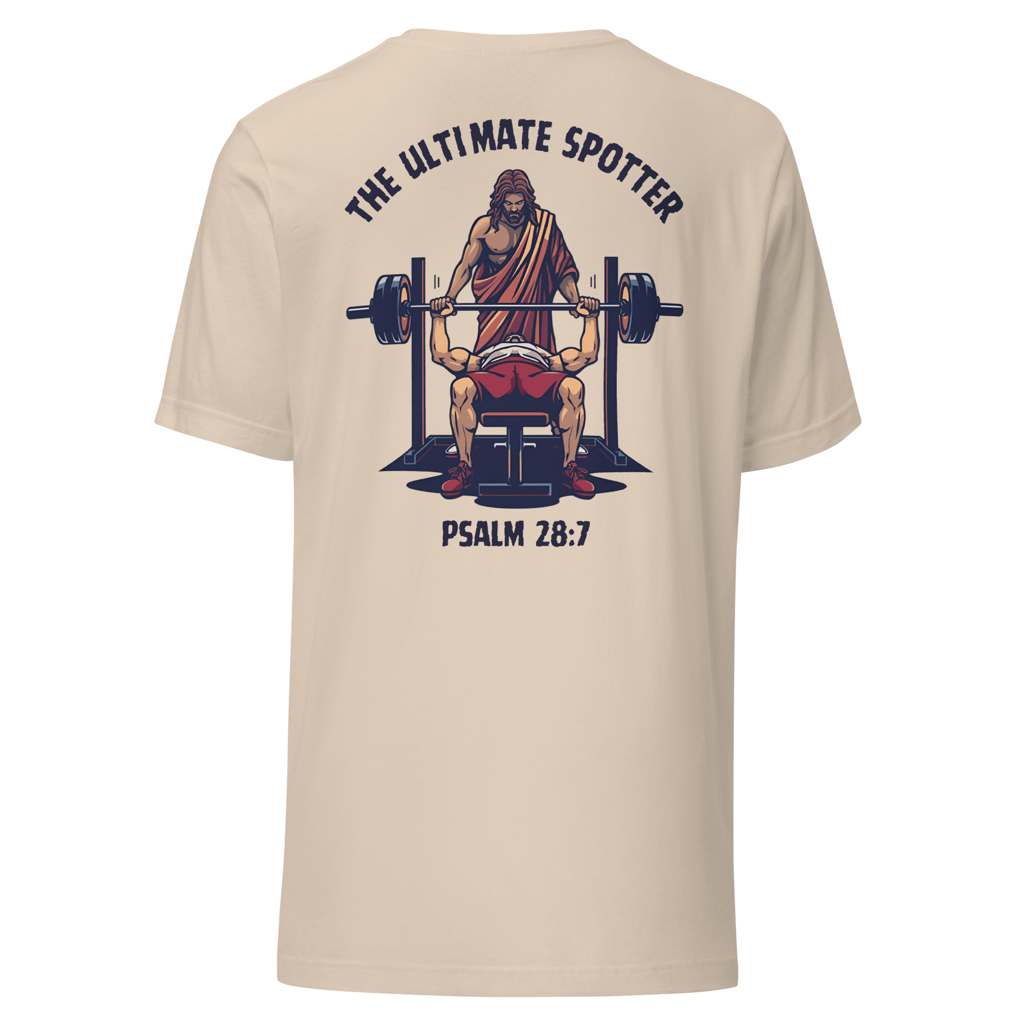 Ultimate Spotter Shirt – Men’s Christian Workout Tee with faith-inspired design for strength and confidence