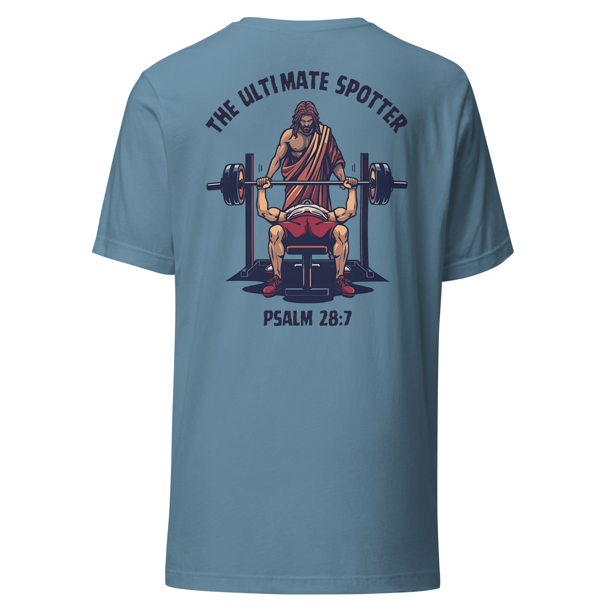 Ultimate Spotter Shirt – Men’s Christian Workout Tee with faith-inspired design for strength and confidence