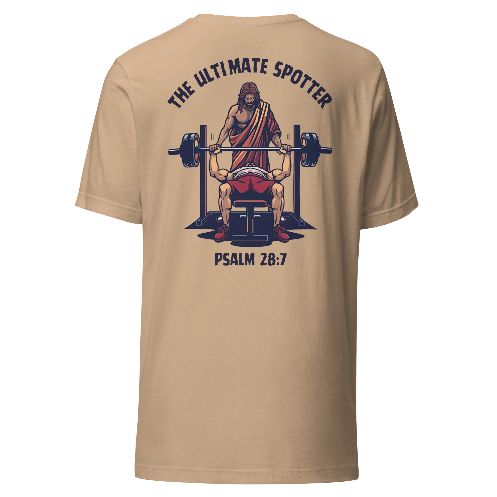 Ultimate Spotter Shirt – Men’s Christian Workout Tee with faith-inspired design for strength and confidence