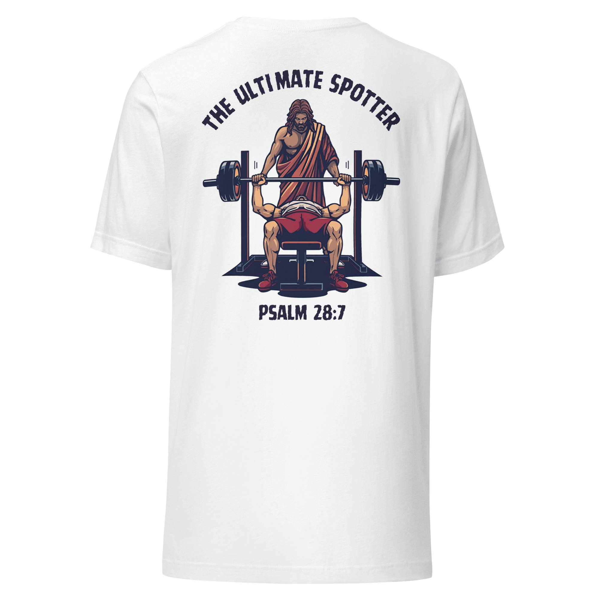 Ultimate Spotter Shirt – Men’s Christian Workout Tee with faith-inspired design for strength and confidence